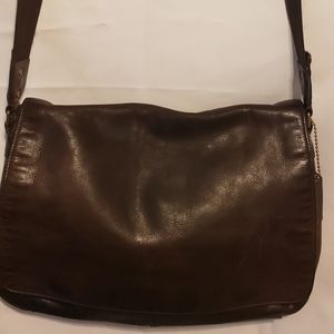 Coach leather messenger bag